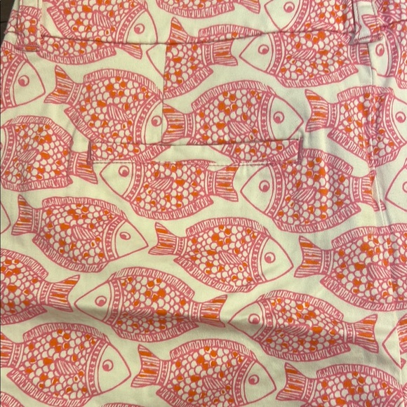 Vineyard Vines Pink and Orange Fish Print Shorts - Picture 6 of 9